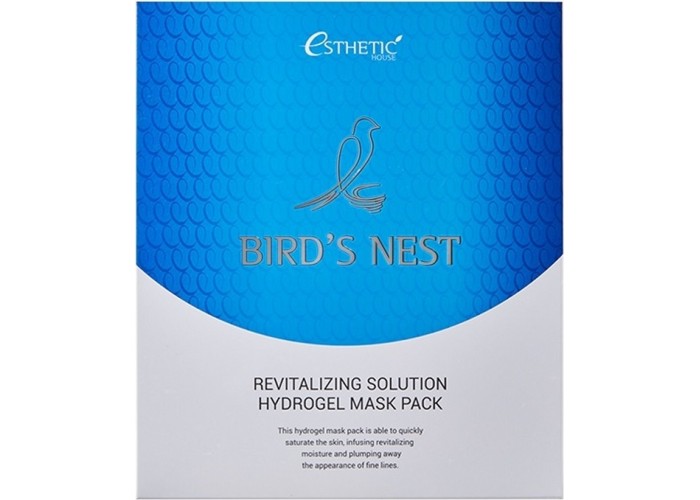 Набор гидрогелевых масок для лица с экстрактом ласточкиного гнезда Bird's Nest Revitalizing Solution Hydrogel Mask Pack