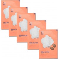 Pure Essence Mask Sheet Shea Butter набор из тканевых масок для лица, 20 мл*5 шт, Holika Holika