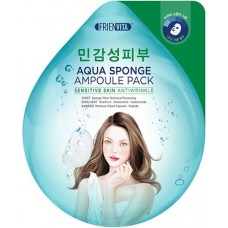 Ампульная маска-крем для чувствительной кожи с гиалуроновой кислотой, центеллой и пептидами Aqua Sponge Sensitive