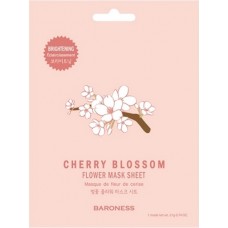 Тканевая маска с экстрактом вишни, выравнивающая тон Flower Mask Sheet Cherry Blossom