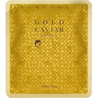 Антивозрастная тканевая маска Prime Youth Gold Caviar Gold Foil Mask, с золотом