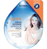 Ампульная маска-крем для жирной кожи с гиалуроновой кислотой и экстрактом белой ивы Aqua Sponge Oily